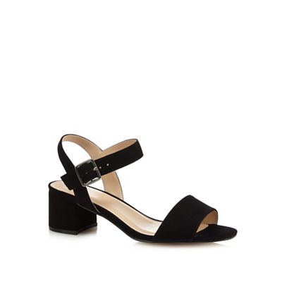 Black 'Cadee' mid-heel sandals